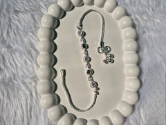 Silver Serenity Anklet