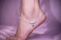 SILVER HEART ANKLET