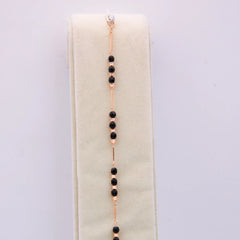 MIDNIGHT ROSE CHAIN BRACELET (6.5 + 1 INCH EXTENSION)