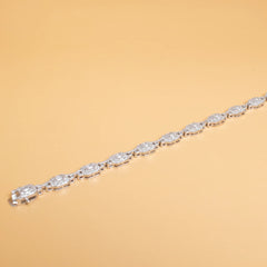 CZ GLITTERING TENNIS  BRACELET (7 INCH)