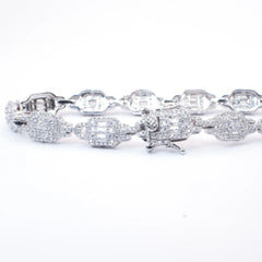 CZ GLITTERING TENNIS  BRACELET (7 INCH)