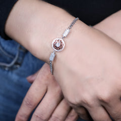 SILVER SERENITY DIAMOND BRACELET