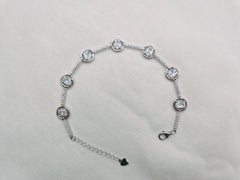 DIAMOND CASCADE SILVER BRACELET
