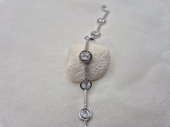 DIAMOND CASCADE SILVER BRACELET