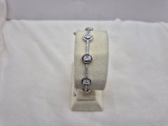 DIAMOND CASCADE SILVER BRACELET