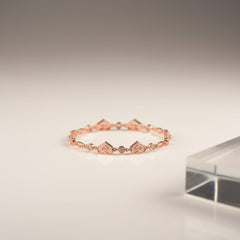 ROSEGOLD MOP PINK HEART BRACELET