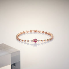 Pink Elegance Sterling silver Bracelet