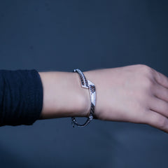 Silver Elegance Cuff Bracelet
