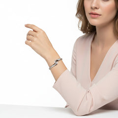 Silver Elegance Cuff Bracelet