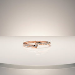 Silver rose gold Elegance Cuff Bracelet
