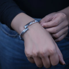 Silver Elegance Cuff Bracelet