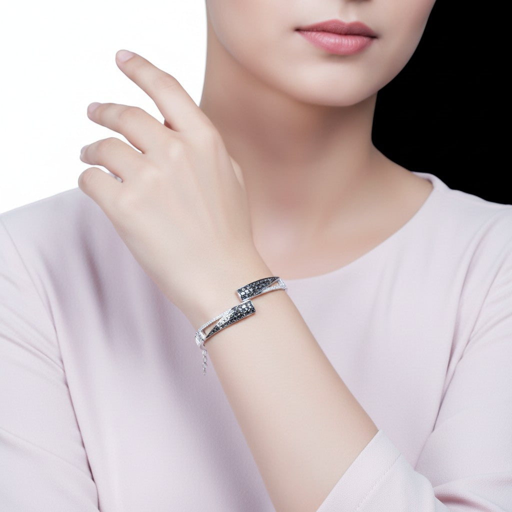 Silver Elegance Cuff Bracelet