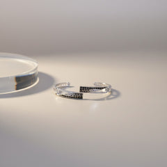 Silver Elegance Cuff Bracelet