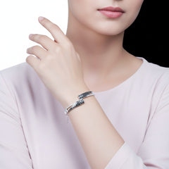 Silver Elegance Cuff Bracelet