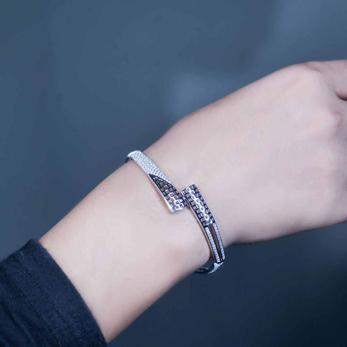 Silver Elegance Cuff Bracelet