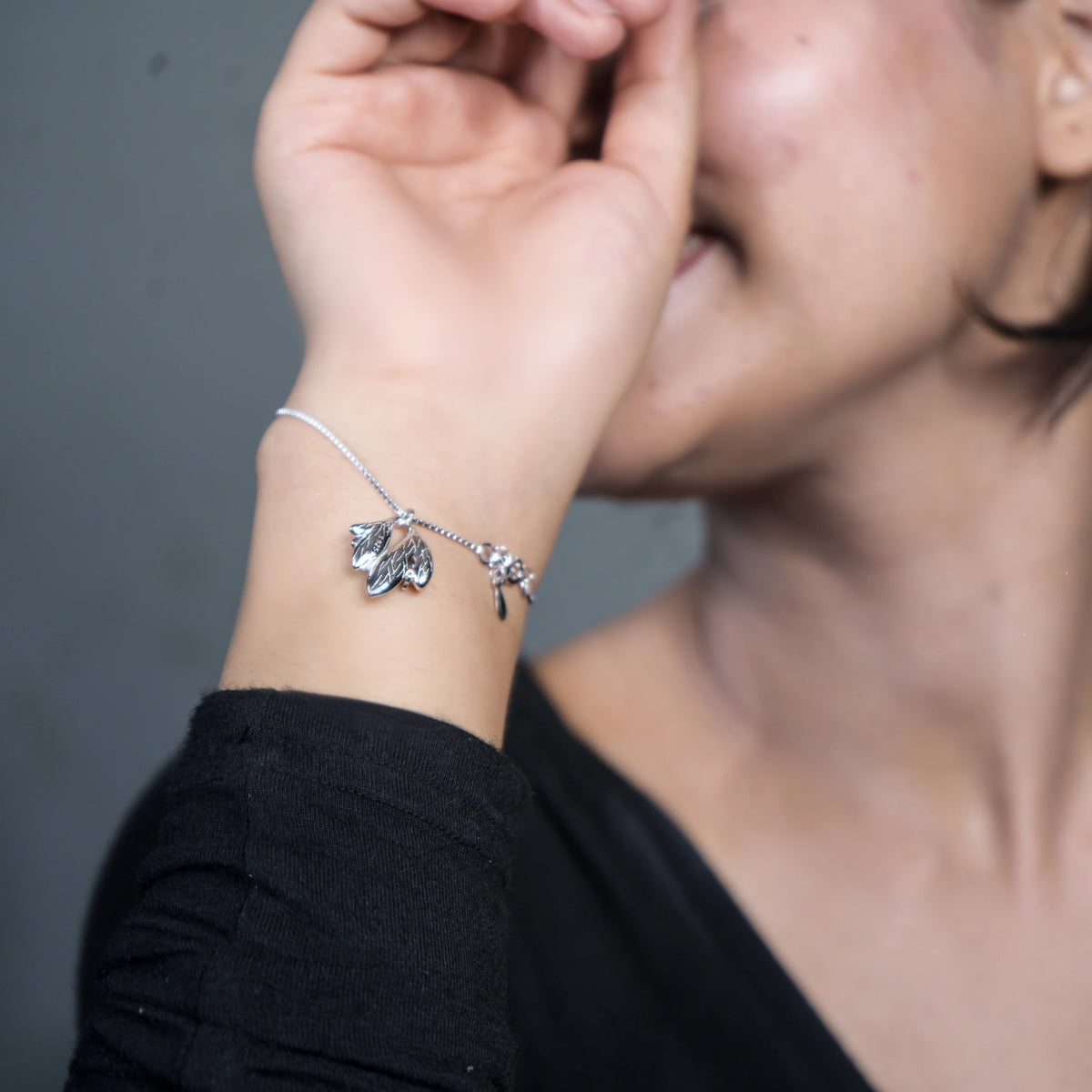 Silver Petal Elegance