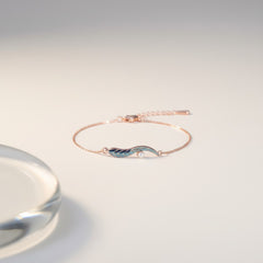 Mint Bloom Silver Bracelet