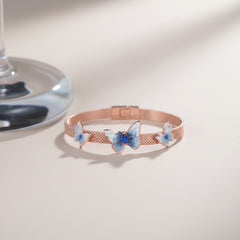 Crystal Butterfly Elegance silver rose gold Bracelet