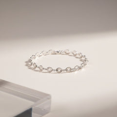 Radiant Silver Link Bracelet