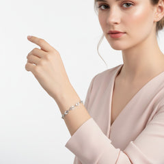 Radiant Silver Link Bracelet