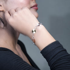 Radiant Silver Link Bracelet