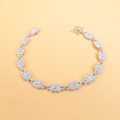 CZ GLITTERING TENNIS  BRACELET (7 INCH)