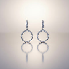 SILVER ELEGANCE HOOP EARRINGS