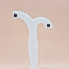 Onyx Cube Studs