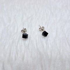 Onyx Cube Studs