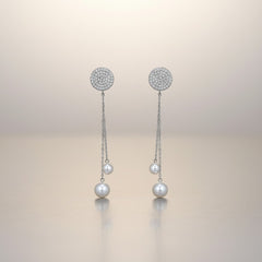 SILVER HANGINNG EARRINGS