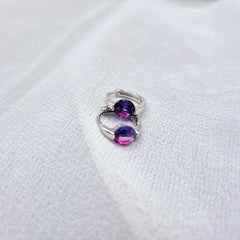 Gradient Gem Hoops