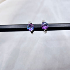 Gradient Gem Hoops