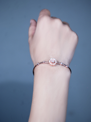 925 Silver Rose Gold Affection Kada(5.5 CM)