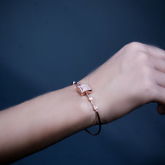 925 Silver Rose Gold Affection Kada