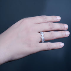 Luxe 925 Silver Handcrafted Kada and Ring Ensemble