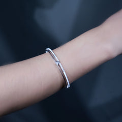 Silver Elegance Kada & Ring Duo