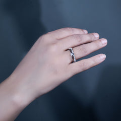 Silver Elegance Kada & Ring Duo