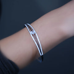 Silver Elegance Kada & Ring Duo