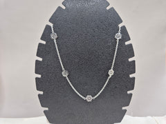 RADIANT STAR SILVER CHAIN NECKLACE