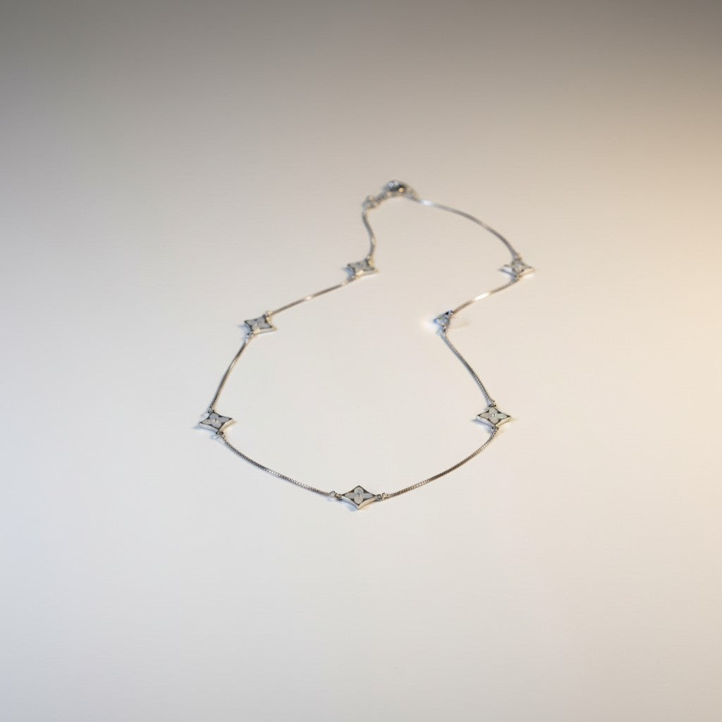 STAR MOP SILVER NECKLACE