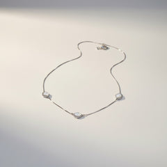 MOP SILVER NECKLACE