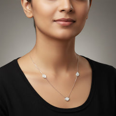 MOP SILVER NECKLACE