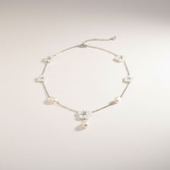Pearl Blossom silver Necklace
