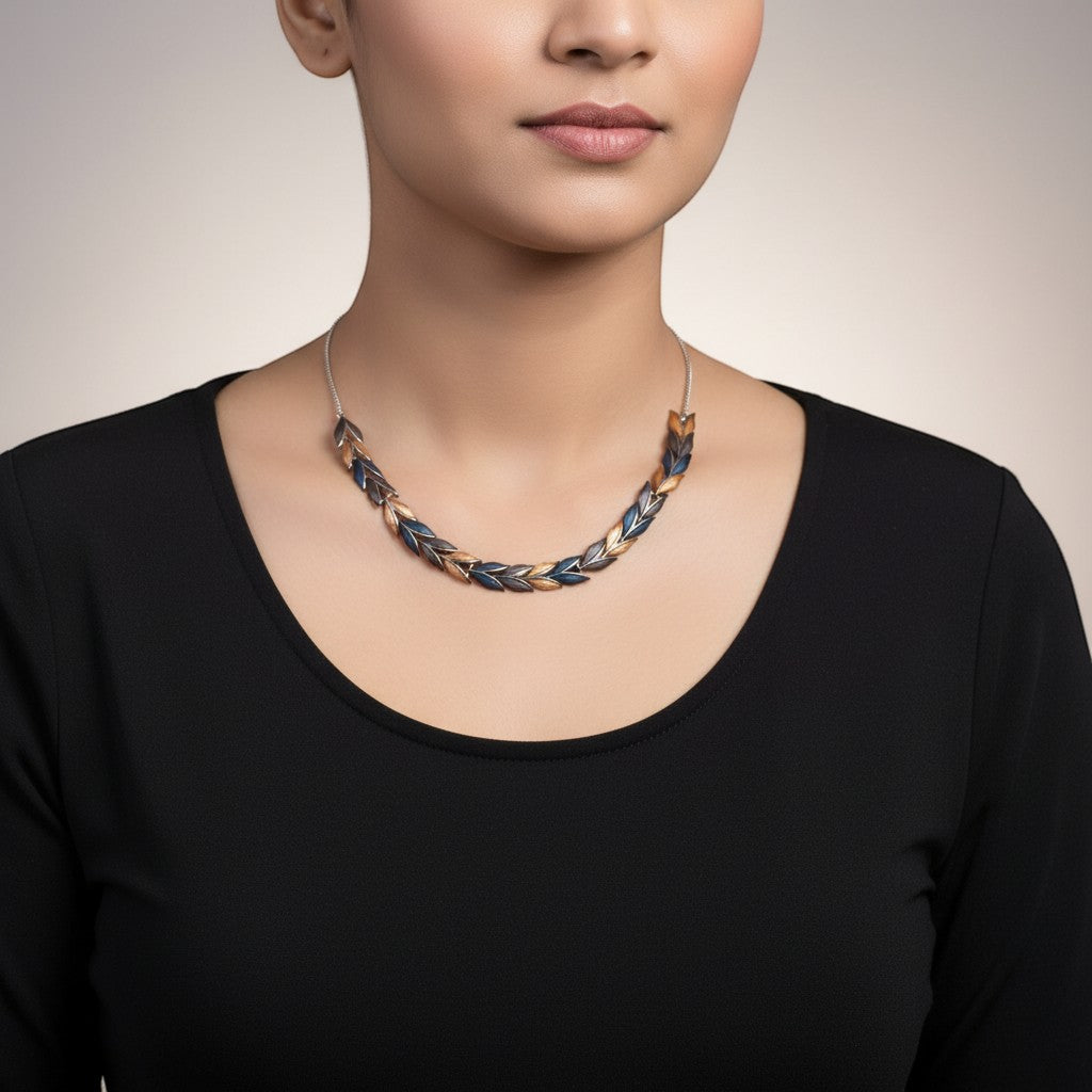 Timeless Shine silver necklace set