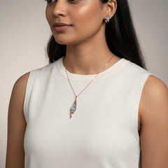 SILVER LEAF AND FLORAL SET