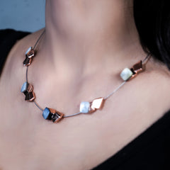 Radiant Elegance Silver Necklace Set