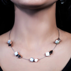 Radiant Elegance Silver Necklace Set