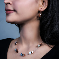 Radiant Elegance Silver Necklace Set