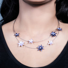 925 SILVER FLORAL NECKLACE SET