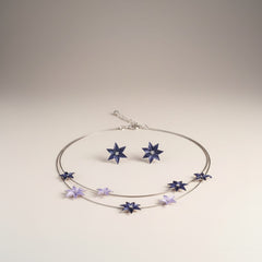 925 SILVER FLORAL NECKLACE SET
